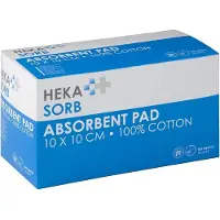 Heka Hekasorb Absorberend Verband Niet-Steriel 10x10cm 50 St Verband(en)