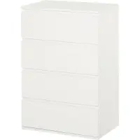 HOMCOM -Kommode-Holzwerkstoff-55L x 33B x 80H cm-Weiß