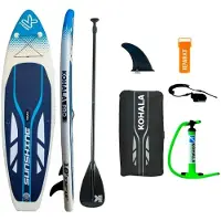 Kohala Sunshine Opblaasbaar Paddle Surfboard met Accessoires - Wit (305 x 81 x 12 cm)