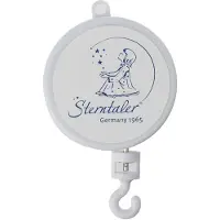 Sterntaler boîte à musique tournante pour mobile thème berceuse de brahm's (brahm's wiegenlied) blanc