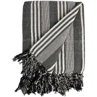 Gift Decor Multifunctionele sjaal Strepen Wit/Grijs (205 x 235 cm)