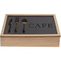 Sublime Market Connect Bestekset - - Vintage - Metaal en Aluminium - Bruin - 25x18x6 cm