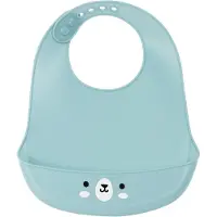 Safta Slabbetjesset Bear Siliconen Licht Blauw (21 x 2 x 26 cm)