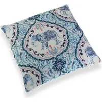 Versa Decoratie Kussen Olifant Blauw (15 x 45 x 45 cm)