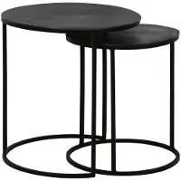 Light & Living bijzettafel talca Ø49x50.5cm - set van 2