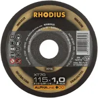 Rhodius XT70 PACK 211081 Doorslijpschijf recht 125 mm 50 stuk(s) RVS, Staal