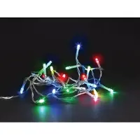 Vellight Meissa LED, lichtslinger, 2 m, 20 leds, veelkleurig, transparante kabel, voor binnen, modulator, excl. batterijen