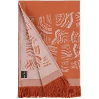 Rento Pino Sauna Badhanddoek oranje/bruin - 78x150 cm