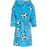 Playshoes Badjas Voetbal-134/140-blauw