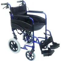 Aidapt Transportrolstoel Opvouwbaar - Blauw