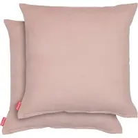 Blumtal Chenille Kussenslopen - Set van 2 - Zacht en met Blinde Rits - Kussenhoes 60 x 60, Dusty Pink - Roze