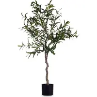 Ibergarden Decoratieve plant Olijfboom Groen Plastic (85 x 150 x 85 cm)