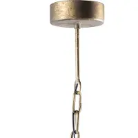 Ptmd collection PTMD Lunna Gold metalen hanglamp schelpen rond lang (33.5x33.5x62cm)