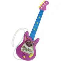 Reig Musicales Kindergitaar Reig Party 4 Touwen Elektrisch Blauw Paars