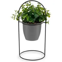 Usorteret Decoratieve plant Grijs Met steun Metaal Plastic (14 x 30 x 14 cm)