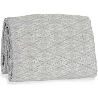 Gift Decor Sprei Ruiten Grijs (180 x 260 cm)