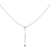 Yehwang Zilveren ketting met hartje | Stainless Steel | cadeau voor haar | collier met hanger 45cm + 5cm