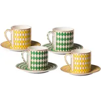 Pols Potten Espressokop Chess (Set van 4)