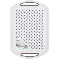 Benson dienblad/serveerblad antislip rechthoekig wit 40 x 28 cm - Dienbladen