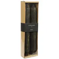 Warentuin Kaars dia. 4 cm, hoogte: 25 cm Vela 2 stuks zwart - woonaccessoires