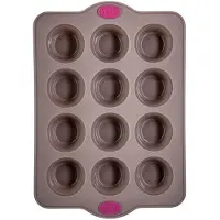 Paris Prix moule à pâtisserie plaque 12 muffins silicone luxe - 135283