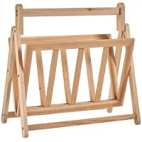 Kipit Lectuurbak/rek voor naast bank/stoel van hout 36,5 x 30 x 37,5 cm - Opbergmanden