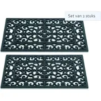Hamat Set van 2 stuks Hamat Deurmat Antiek Lily 45x75cm