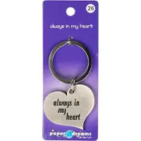 Paper Dreams Hart sleutelhanger - Always in my heart