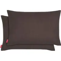 Blumtal Chenille Kussenslopen - Set van 2 - Zacht en met Blinde Rits - Kussenhoes 30 x 50, Donkerbruin