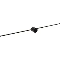 Lucide MIZAR - Wandlamp Badkamer - LED - 1x11W 2700K - IP44 - Zwart