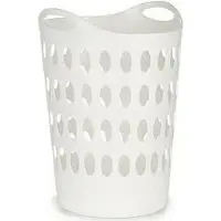 Arte Regal Flexibele wasmand/opbergmand rond wit 50 liter - Wasmanden