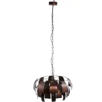 Ptmd collection PTMD Marxy Copper metal hanging lamp layered round (Koper, 60x60x35cm)
