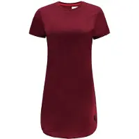 Re-Born Lang Sport T-shirt Kapmouw Dames - Burgundy - Maat S