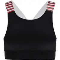 Re-Born - Sportkleding - Workout top - Sport beha x-over - Dames - Zwart - Maat XL