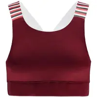 Re-Born - Sportkleding - Workout top - Sport beha x-over - Dames - Donkerrood - Maat XL