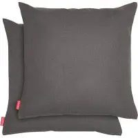 Blumtal Chenille Kussenslopen - Set van 2 - Zacht en met Blinde Rits - Kussenhoes 50 x 50, Antraciet