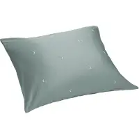 Yumeko Kussensloop Katoensatijn 50x60 Groen - Eco, Bio & Fairtrade