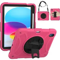 Mobigear Shockproof Strap Hardcase voor Apple iPad 10 (2022) - Roze
