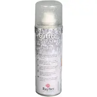 Rayher Hobby materialen verf spray - met glitters - zilver - knutselen - Hobbyverf