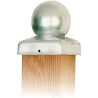 Intergard Paalornament paakap vuurverzinkt bol voor tuinpaal 121x121mm