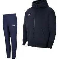 Nike Park 20 Fleece Full-Zip Trainingspak Kids Donkerblauw