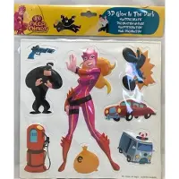 Konges Sløjd 10 pakjes Mega Mindy Stickers 3D 8 stickers - 10 stuks - 8 delig - studio 100 - Wandstickers