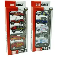 Massamarkt Modelautootjes DieCast 1:64 Pak A 5 St.