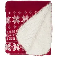 Unique living Snowflake fleece plaid
