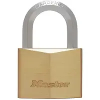 Masterlock 40mm extra thick solid brass body - 23mm hardened steel HEXagonal shac - 1145EURD