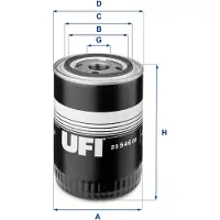 Ufi 23.546.00 Oliefilter