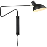Halo Design Wandlampe , Zwart, Woonkamer, Metaal