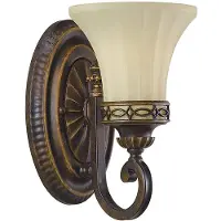 Elstead Lighting Wandlampe , Drawing Room, dimbare, Roestbruin, Woonkamer, Metaal, Antiek