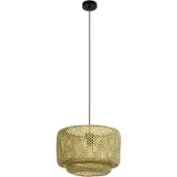 Eglo Hettonle Hanglamp - E27 - Ø 42 cm - Zwart/Hout