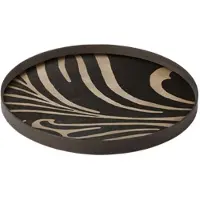 Ethnicraft Plate/Bowl, Blue Lagoon D. 25 Cm, H. 3 Cm. Stoneware